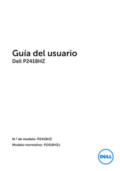 Dell P2418HZ Guia Del Usuario