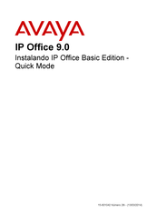 Avaya IP Office Basic Edition Manual De Instalación