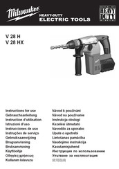 Milwaukee V 28 HX Instrucciones De Uso