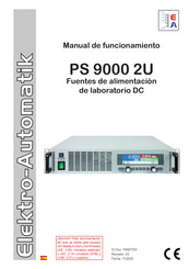 EA PS 9000 2U Manual De Funcionamiento