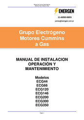 ENERGEN ECG200 Manual De Instalacion Operación Y Mantenimiento