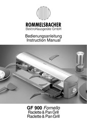 Rommelsbacher GF 900 Manual De Instrucciones