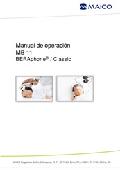 Maico MB 11 BERAphone Manual De Operación