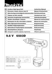 Makita 6503D Manual De Instrucciones