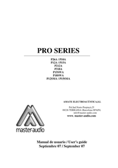 Master audio PRO P12SMA Manual De Usuario