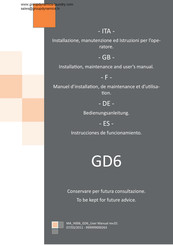 grandimpianti GD6 Instrucciones De Funcionamiento