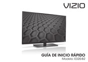 Vizio E320-B2 Guia De Inicio Rapido