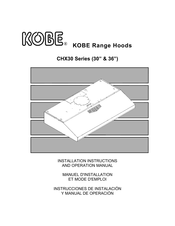 KOBE CHX30 Serie Instrucciones De Instalación Y Manual De Operación