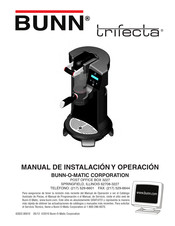 Bunn trifecta Manual De Instalación Y Operación