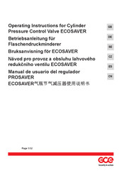 GCE ECOSAVER Manual De Usuario