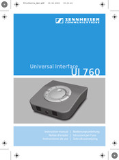 Sennheiser Communications UI 760 Instrucciones De Uso