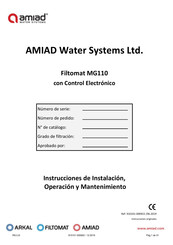 amiad Filtomat MG110 Instrucciones De Instalación