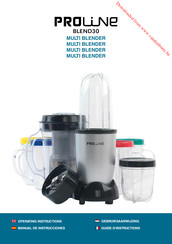 Proline BLEND30 Manual De Instrucciones