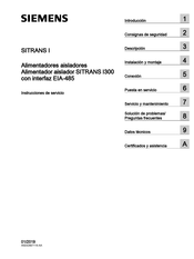 Siemens SITRANS I300 Instrucciones De Servicio