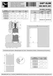 Mantion SAF-SLIM Serie Instrucciones De Montaje