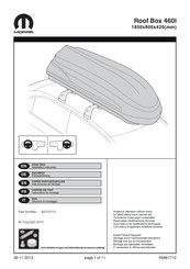 Mopar 82213713 Instrucciones De Montaje