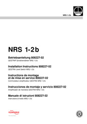 Gestra NRS 1-2b Instrucciones De Montaje Y Servicio