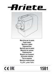 ARIETE 1581 Manual De Instrucciones