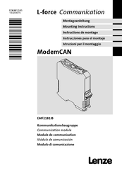 Lenze L-force Communication ModemCAN EMF2181IB Instrucciones Para El Montaje