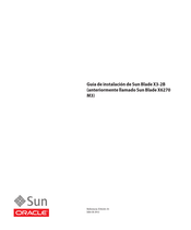 Sun Oracle Blade X6270 Guia De Instalacion