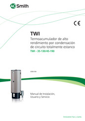 AO Smith TWI-45-190 Manual De Instalación, Usuario Y Servicio