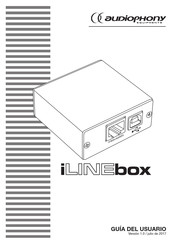 audiophony iLINEbox Guia Del Usuario