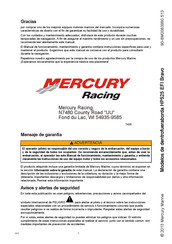 Mercury Racing HP525 EFI Manual De Instrucciones