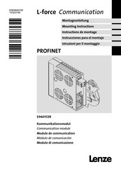 Lenze L-force Communication PROFINET E94AYCER Instrucciones Para El Montaje