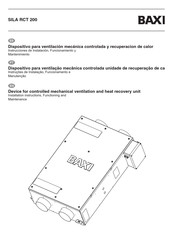 Baxi SILA RCT 200 Instrucciones De Instalación, Funcionamiento Y Mantenimiento