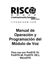 RISCO Group WaveSYS Manual De Operación Y Programación