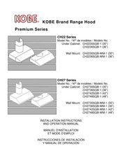 KOBE CH27 Serie Instrucciones De Instalación Y Manual De Operación