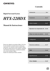 Onkyo HTX-22HDX Manual De Instrucciones