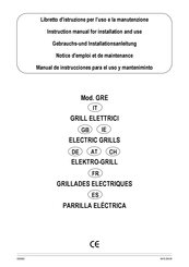 Tecnoinox GR70E7 Manual De Instrucciones Para El Uso Y Manteniminto