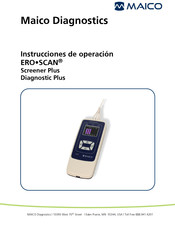 Maico ERO-SCAN Diagnostic Plus Instrucciones De Operación