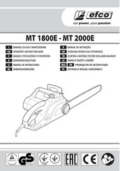 Efco MT 1800E Manual De Instrucciones