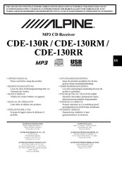 Alpine CDE-130RM Manual De Operación