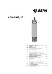 Espa ACUARIA37 Manual De Instrucciones