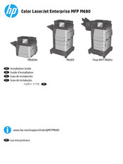 HP Color LaserJet Enterprise Flow M680z Guia De Instalacion
