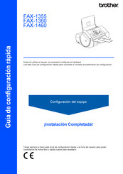 Brother FAX-1360 Guía De Configuración Rápida