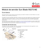 Sun Oracle Blade X6275 M2 Guía Básica