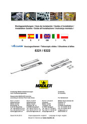 MÄDLER Accuride 5321 Guia De Instalacion