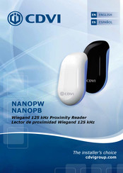 CDVI NANOPW Manual De Instrucciones