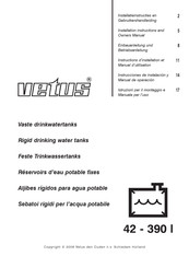 Vetus WTANK61 Instrucciones De Instalación Y Manual De Operación