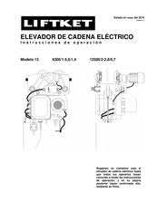 Liftket 13 Instrucciones De Operación