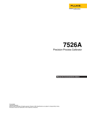 Fluke Calibration 7526A Manual De Funcionamiento Básico