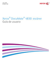 Xerox DocuMate 4830 Guía De Usuario