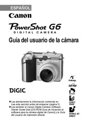 Canon PowerShot G6 Guia Del Usuario