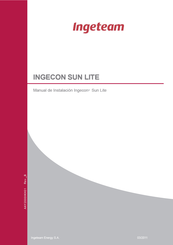 Ingecon Sun Lite Manual De Instalación