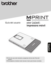 Brother MPRINT MW-260MFi Guia Del Usuario