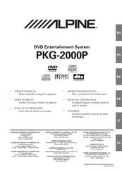 Alpine PKG-2000P Manual De Operación